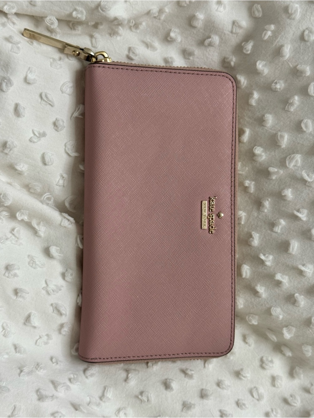 Kate Spade Dusty Pink Saffiano Satchel with Gold Hardware & Matching Wallet - Picture 14 of 16